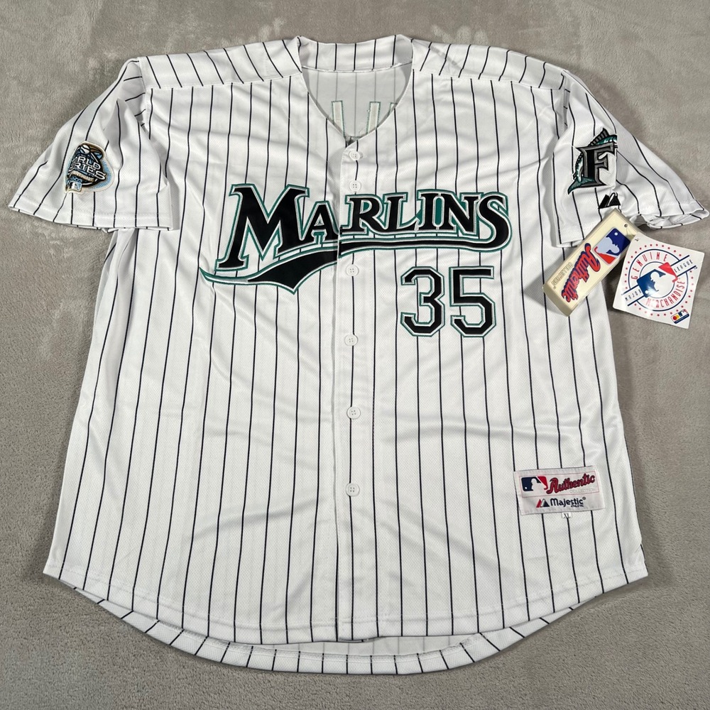 Majestic Florida Marlins Dontrelle Willis #35 Jersey World Series Men's XL NWT